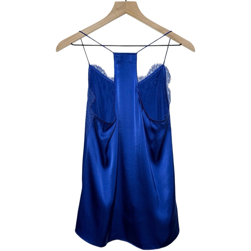 CAMI NYC Racer Charmeuse Camisole in Azure - Picture 4 of 8